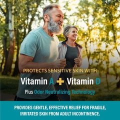 A+D Incontinence ointment barrier application on irritated skin