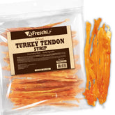 A Freschi srl turkey tendons for dogs long lasting chews support calm chewing