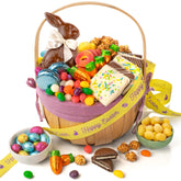 A Gift Inside Easter basket centerpiece chocolate bunny brightens celebrations.
