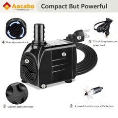 Aacabo continuous-flow design keeps water moving for longer splash sessions