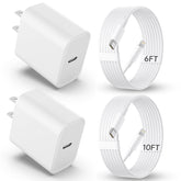 ABCSQUAD 20W wall charger front view for fast iPhone charging