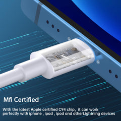 ABCSQUAD 6ft USB-C cable ready for bed, desk, or travel