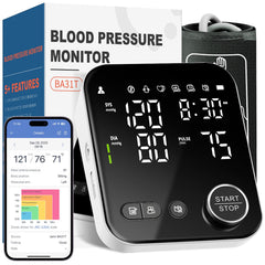 Abesee BP monitor with Bluetooth for quick readings and app syncing on the go.