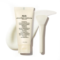 Abib Lifting Collagen Wrapping Mask Jericho Rose Film on jar highlights hydration and firming potential.