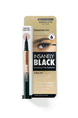 Absolute New York MELL01 insanely black liner cap close-up for sharp, precise winged eyeliner.