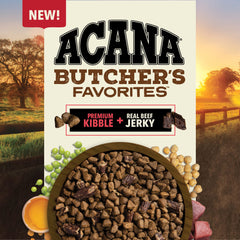 ACANA Butcher’s Favorites farm-raised beef highlight for flavor