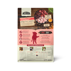 ACANA Butcher’s Favorites kibble and beef jerky pieces for savoriness