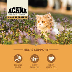 ACANA Meadowlands kibble featuring free-run chicken and turkey