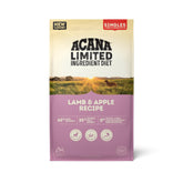 ACANA Singles Lamb & Apple kibble close-up showing grain-free protein for healthy dogs.