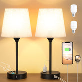 Acaxin mini bedside lamps pair with touch control and USB-C charging.