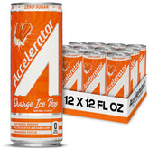 ACCELERATOR Orange Ice Pop can front label showing zero sugar