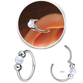 Accirrch 18g hypoallergenic cartilage earrings provide lightweight daily wear.