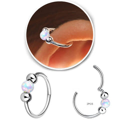 Accirrch 18g hypoallergenic cartilage earrings provide lightweight daily wear.