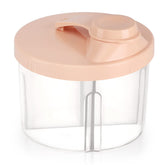 Accmor baby formula dispenser with four-compartment design for on-the-go feeding.