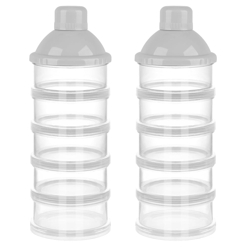 Accmor formula dispenser on the go showing five compartments for pre-measured servings
