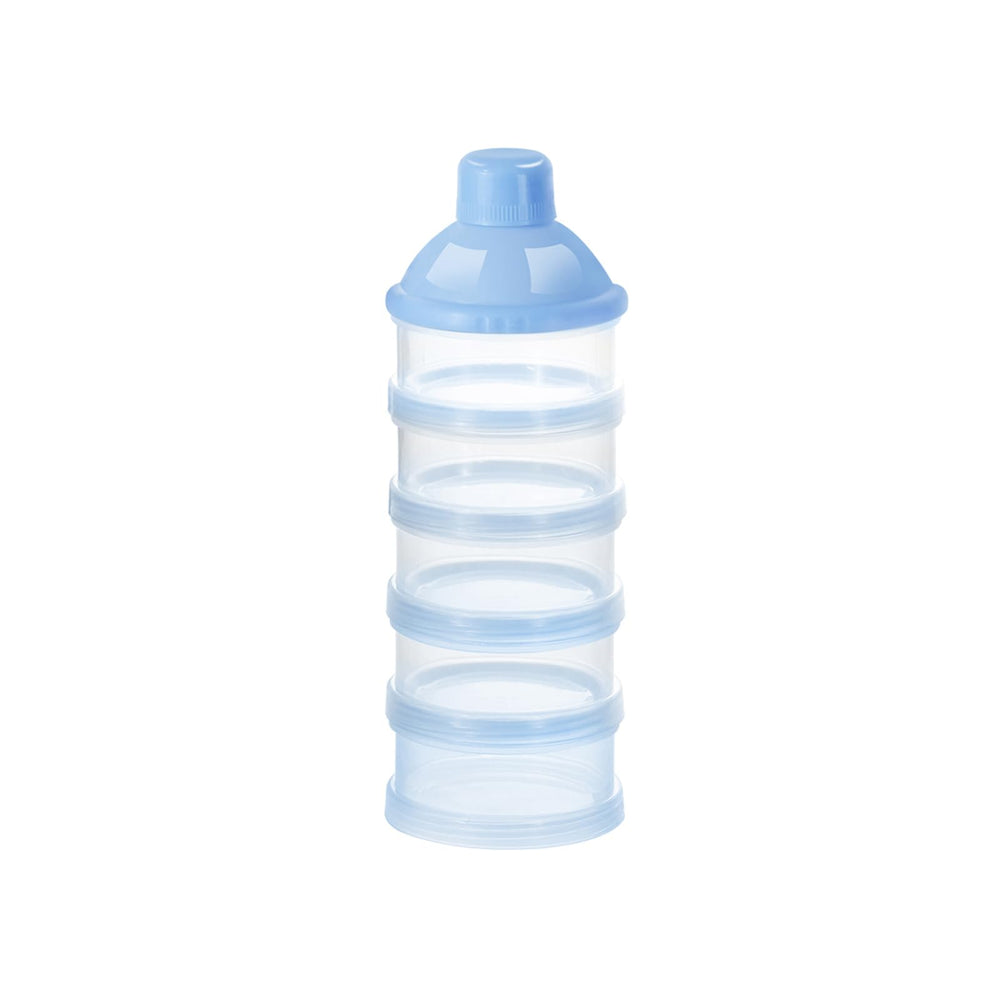 Accmor Formula Dispenser with stacked compartments for pre-measured portions on the go.