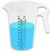 ACCUPOUR 16oz measuring pitcher, side view, durable plastic for precise pours