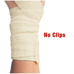 ACE 4 inch beige knee wrap for adjustable, comfortable coverage.
