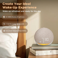 Acedeck Bluetooth speaker built into a compact bedside device.