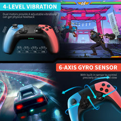 AceGamer 4-level vibration and 6-axis gyro for immersive control