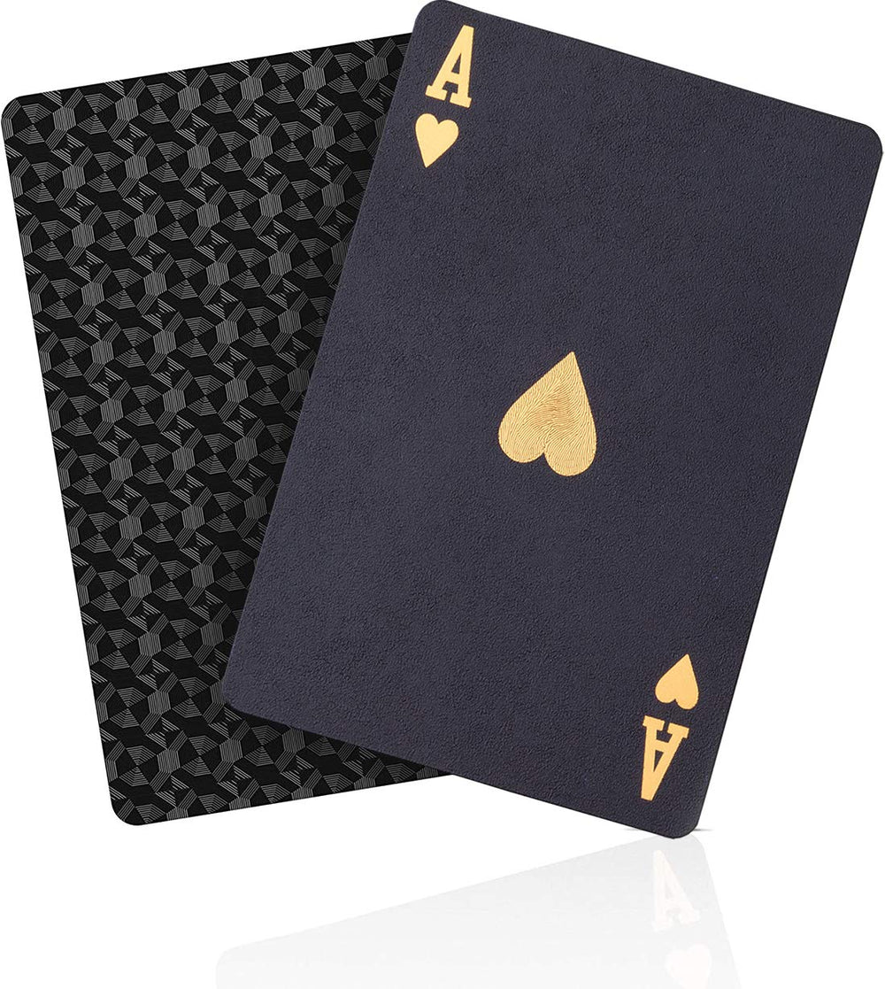 ACELION Black Diamond Cards front view with minimalist design for confident gameplay.
