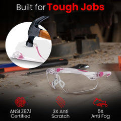 Aceoptics anti-fog lenses maintain clear visibility during activity.