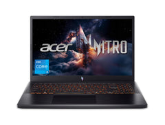 Acer Nitro V front view shows a slim chassis with a vibrant 165Hz display