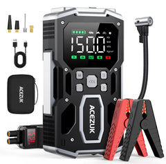 ACEZUK jump starter front view for roadside emergencies and quick starts