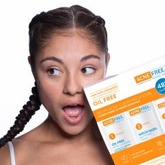 AcneFree 24h Acne Clearing System kit shown for daily use