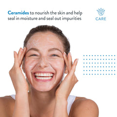 Close-up of the pump on AcneFree Oil-Free Cleanser shows easy application and fragrance-free cleansing