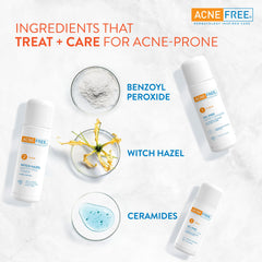 AcneFree Witch Hazel Toner helping mattify and balance the skin