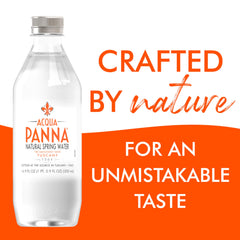 Acqua Panna naturally balanced minerals delivering a clean, refreshing taste