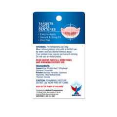 Acryline denture reliner lower application delivers a comfortable, secure fit.