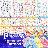 ACSAUMMY Princess Tattoos Collection: bright kid-friendly patterns for party decor and dress-up.