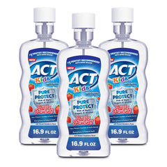 ACT Kids anticavity mouthwash bottle in strawberry flavor for a tasty daily rinse