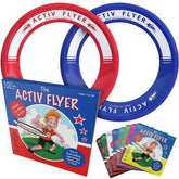Activ Life Flying Rings pack featuring blue and red rings for outdoor fun