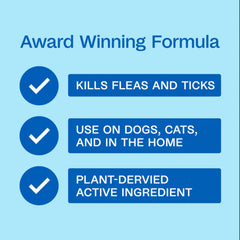 ADAMS Botanicals spray on a dog to repel fleas and ticks