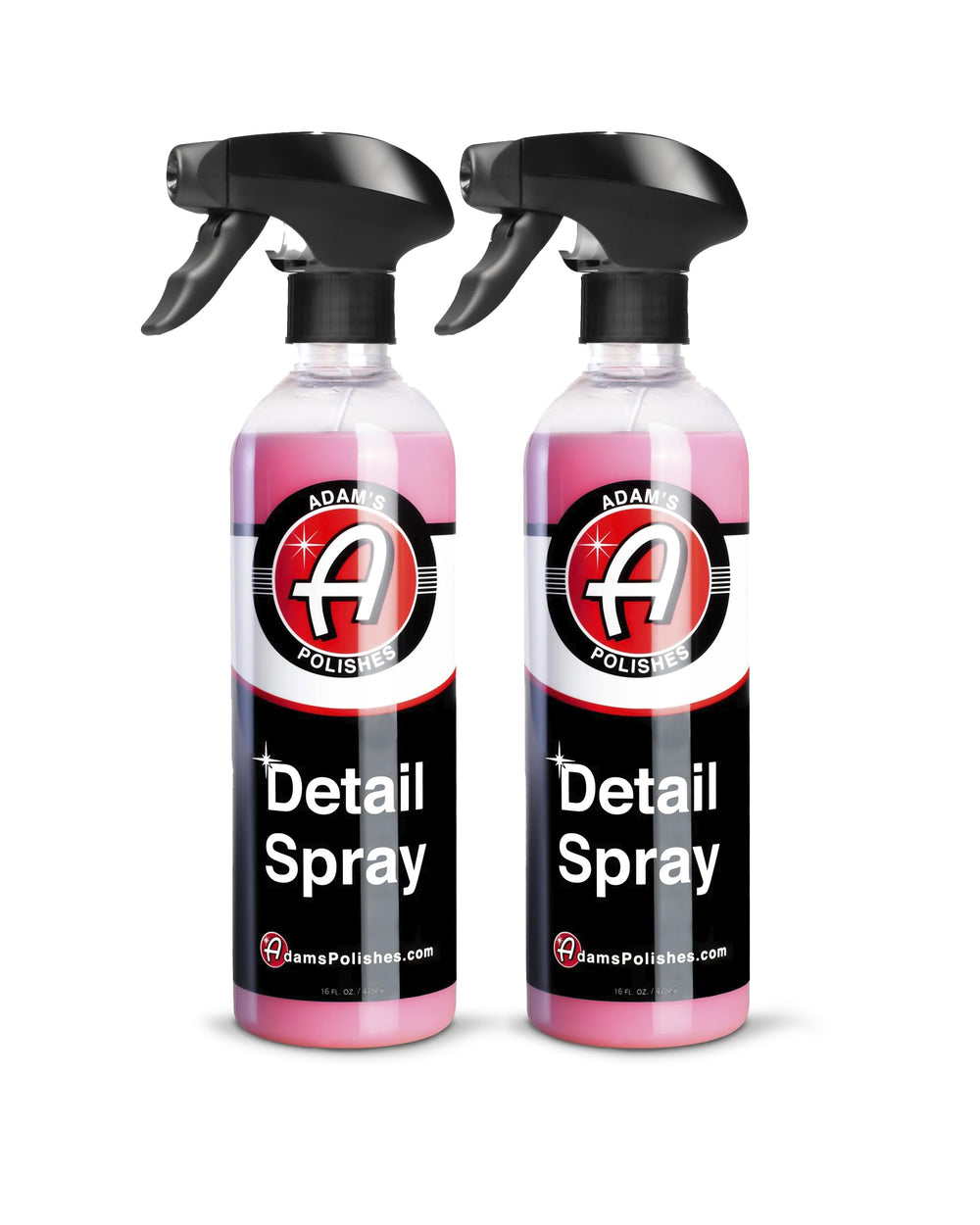 Adam's Detail Spray 2-Pack front bottles for a quick showroom-ready finish.