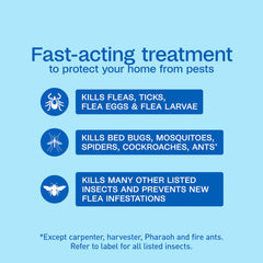 ADAMS Flea & Tick Home Spray on carpet demonstrates easy application for pet areas