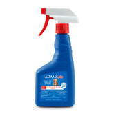 ADAMS Plus pulvérisateur appliqué sur chien et chat pour combattre puces et tiques.