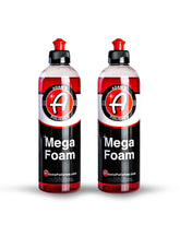 Adam's Polishes Mega Foam in foam gun delivering thick cleansing foam