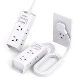 Addtam Cruise Essentials flat plug power strip with 6 outlets for cabin versatility.