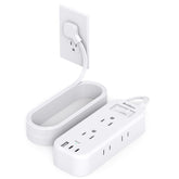 Addtam extension cord 15ft flat plug for easy behind-furniture setup and reach