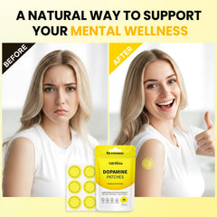 Adellina Dopamine Patches label closeup with product name and key benefits