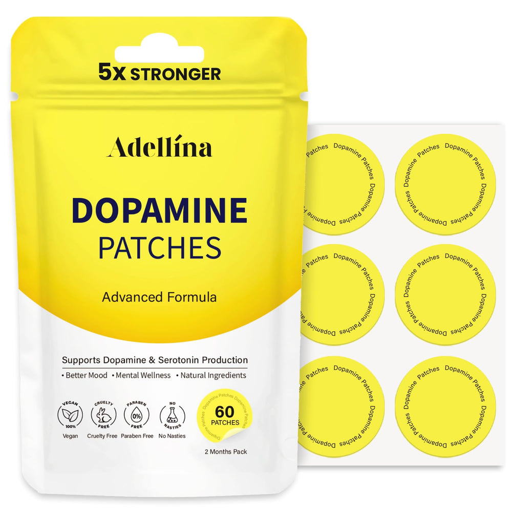 Adellina Dopamine Patches front packaging highlighting branding and packaging