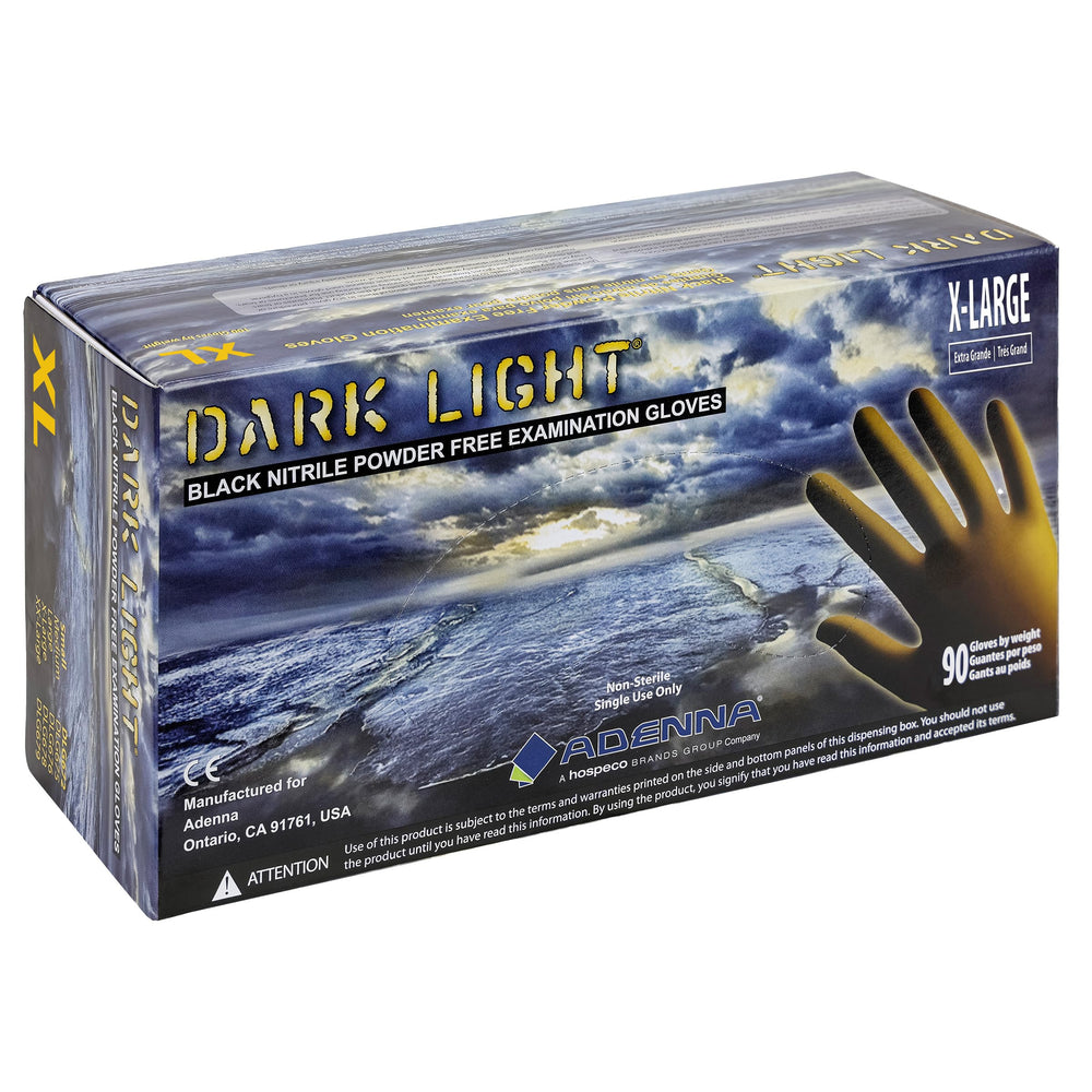Adenna Dark Light 9mil gloves with textured grip for secure handling.