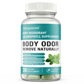 Adeqauom Chlorophyll Capsules bottle front suggesting internal freshness and odor control.