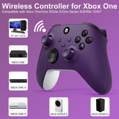 ADHJIE Xbox controller purple side view highlights ergonomic grip.