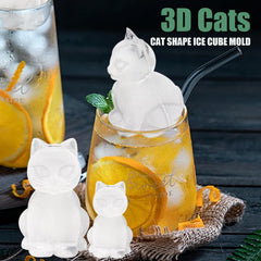 Admaison cat ice cube tray with funnel for easy filling and clean releases.