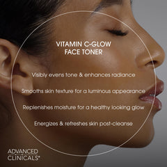 Rosewater-infused Advanced Clinicals Vitamin C Glow Facial Mist adds soothing hydration